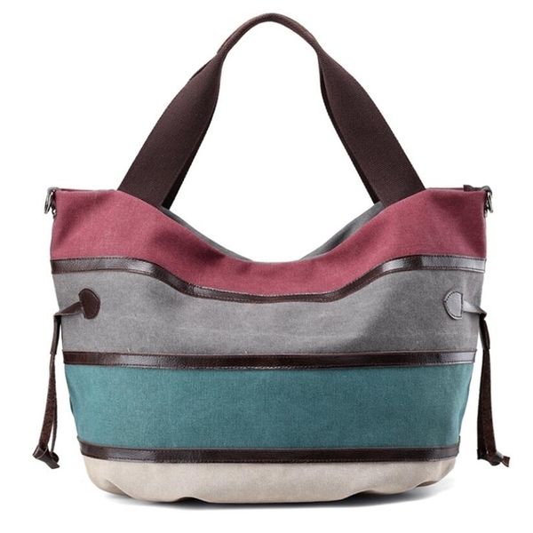 european and american fashion stitching cloth bag ladies canvas single shoulder contrast color large capacity retro 220310
european and american fashion stitching cloth bag ladies canvas single shoulder contrast color large capacity retro 220310