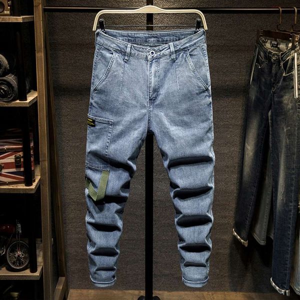 jeans summer slim fit small feet harlan tooling men's leisure fashion brand long pants handsome man, Blue
jeans summer slim fit small feet harlan tooling men's leisure fashion brand long pants handsome man, Blue