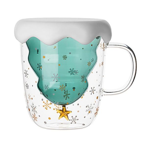 300ml christmas tree glass cup heat-resistant double wall glass cup coffee mug with lid christmas gift for girl milk juice
300ml christmas tree glass cup heat-resistant double wall glass cup coffee mug with lid christmas gift for girl milk juice