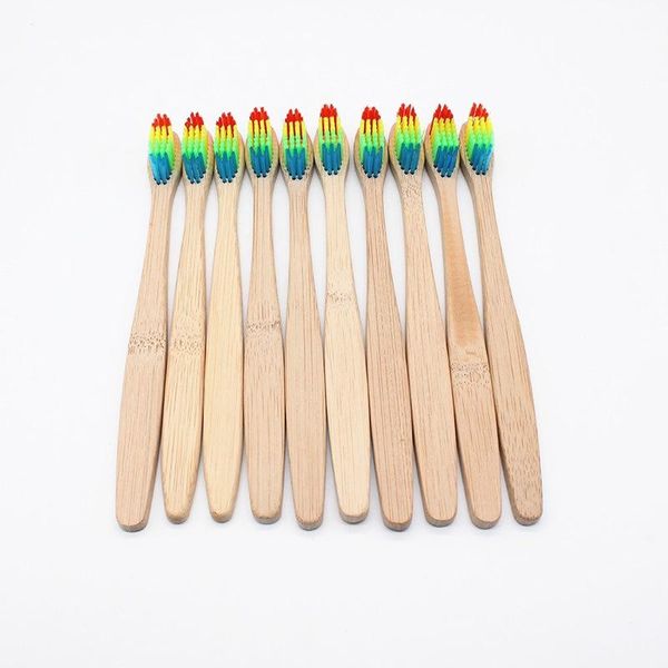 toothbrush 10pcs rainbow toothbrushes bamboo soft bristle oral hygiene colorful teeth brushes head
toothbrush 10pcs rainbow toothbrushes bamboo soft bristle oral hygiene colorful teeth brushes head