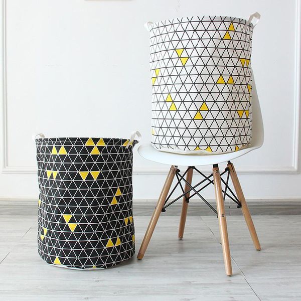 new housekeeping geometric nordic canvas dirty clothes laundry basket toy bra sock storage barrel/bucket home sundries organizer
new housekeeping geometric nordic canvas dirty clothes laundry basket toy bra sock storage barrel/bucket home sundries organizer