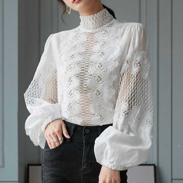 clothes 2021 spring autumn t-shirt fashion hollow lace station lantern collar pullover women's new informal w v37y, White
clothes 2021 spring autumn t-shirt fashion hollow lace station lantern collar pullover women's new informal w v37y, White
