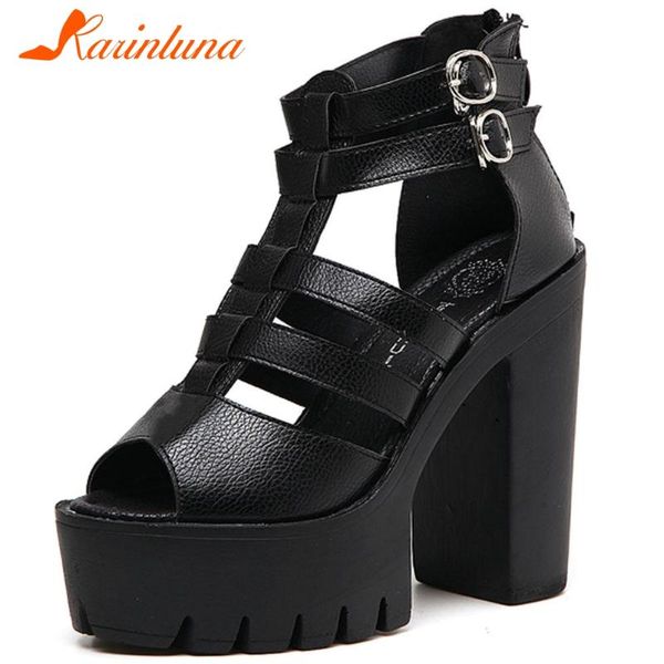 sandals karin fashion ladies mature gothic daily platform chunky high heels women roman summer shoes, Black
sandals karin fashion ladies mature gothic daily platform chunky high heels women roman summer shoes, Black