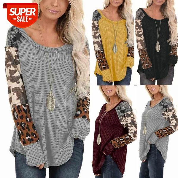waffle print t-shirt fall 2020 new style patchwork leopard cuffs crew neck long sleeve women's fashion and leisure plus size #k14n, White
waffle print t-shirt fall 2020 new style patchwork leopard cuffs crew neck long sleeve women's fashion and leisure plus size #k14n, White