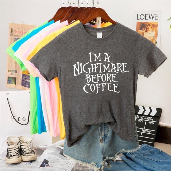 clothes im a nightmare womens coffee print casual stranger things graphic tees femme, White
clothes im a nightmare womens coffee print casual stranger things graphic tees femme, White