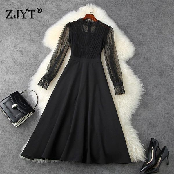 casual dresses elegant sheer lace for women designer puff sleeve autumn party black, Black;gray
casual dresses elegant sheer lace for women designer puff sleeve autumn party black, Black;gray