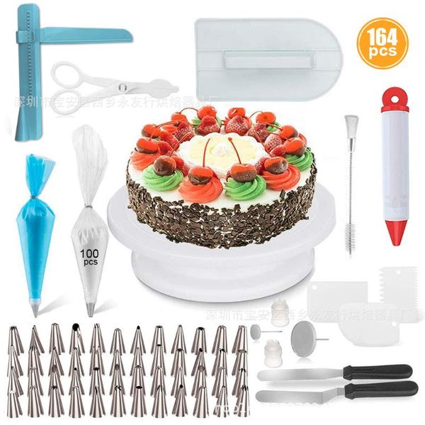 baking & pastry tools 164 piece cake turntable set decoration tool diy cream spatula
baking & pastry tools 164 piece cake turntable set decoration tool diy cream spatula
