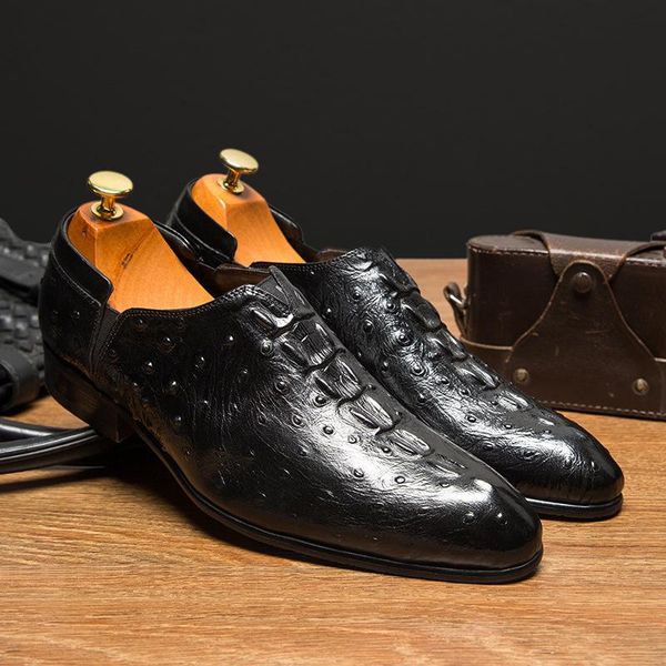 dress shoes leather pointed crocodile pattern men's fashionable autumn 2021 business, Black
dress shoes leather pointed crocodile pattern men's fashionable autumn 2021 business, Black