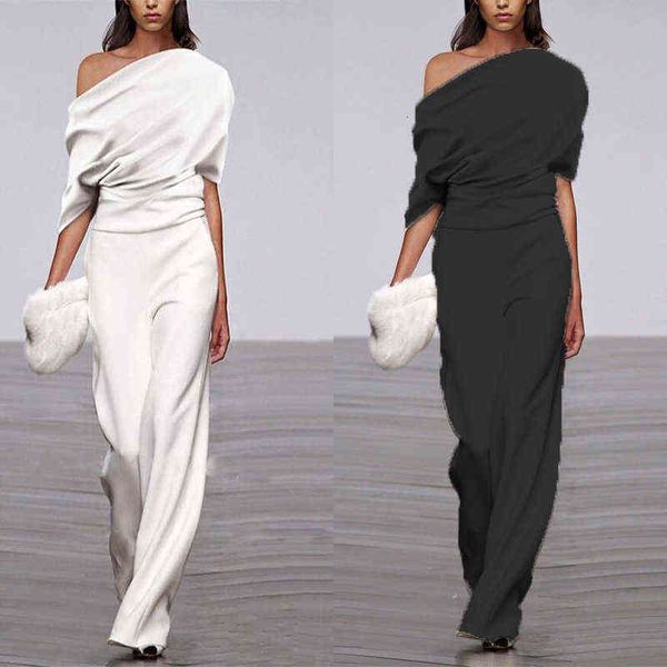 luxury evening dress 2021 spring and summer straight tube white short sleeve chiffon temperament casual pants, Black;gray
luxury evening dress 2021 spring and summer straight tube white short sleeve chiffon temperament casual pants, Black;gray