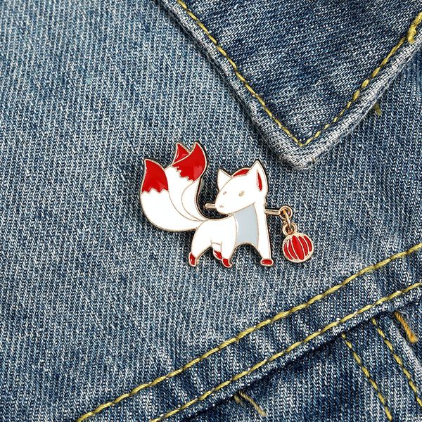 nine-tailed fox enamel brooches cartoon cute fun pins bades for denim clothes bag fashion jewelry christmas new year gift kids friends, Gray
nine-tailed fox enamel brooches cartoon cute fun pins bades for denim clothes bag fashion jewelry christmas new year gift kids friends, Gray