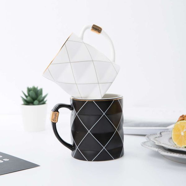nordic golden black and white grid geometry ceramic coffee mug porcelain juice drinking cup coffee milk tea cup
nordic golden black and white grid geometry ceramic coffee mug porcelain juice drinking cup coffee milk tea cup