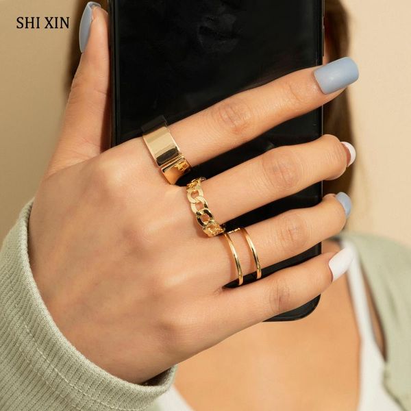 cluster rings shixin 3 pcs simple stackable set for women adjustable trendy knuckle punk ladies korean fashion jewelry 2021, Golden;silver
cluster rings shixin 3 pcs simple stackable set for women adjustable trendy knuckle punk ladies korean fashion jewelry 2021, Golden;silver
