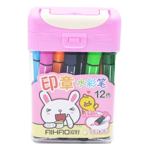 highlighters 12colors kawaii seal stamp washable water color pen cute marker highlighter kid stationery art material drawing painting supply, Black;red
highlighters 12colors kawaii seal stamp washable water color pen cute marker highlighter kid stationery art material drawing painting supply, Black;red