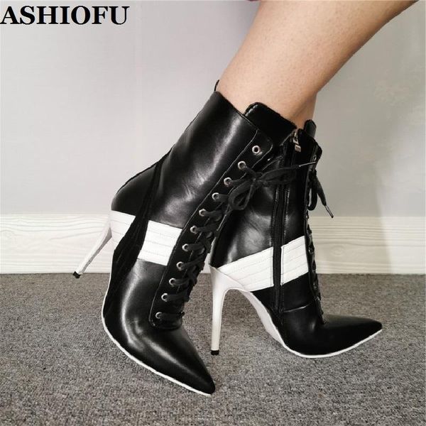 boots ashiofu arrival handmade women's high heel elegant shoelace pointed-toe ankle black evening fashion shoes
boots ashiofu arrival handmade women's high heel elegant shoelace pointed-toe ankle black evening fashion shoes
