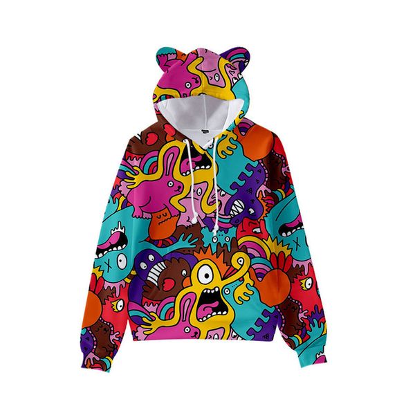 villain cute boy girl clothes hooded 3d printing hooded sweater autumn early winter ears hooded pullover, Black
villain cute boy girl clothes hooded 3d printing hooded sweater autumn early winter ears hooded pullover, Black