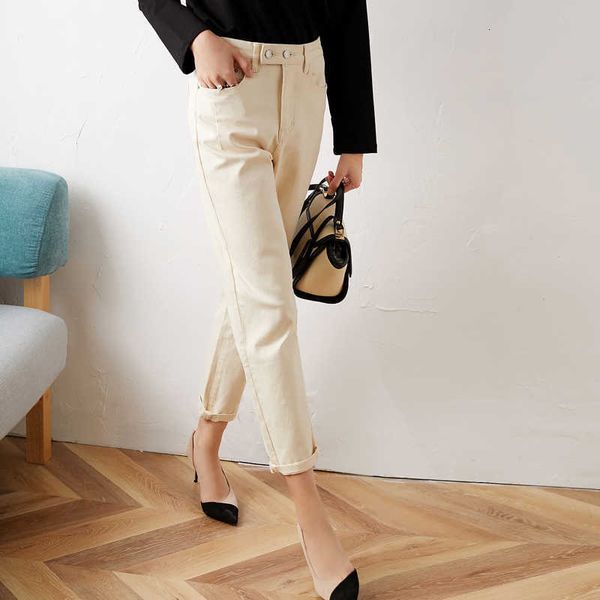women's pants & capris original export color high-waisted denim pants loose hare women's casual autumn stretch acw6, Black;white
women's pants & capris original export color high-waisted denim pants loose hare women's casual autumn stretch acw6, Black;white