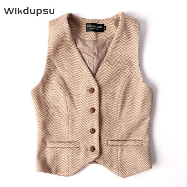 women's vests 2021 fashion spring autumn winter slim fit sleeveless vest gray khaki wool waistcoat blazer jacket ladies short, Black;white
women's vests 2021 fashion spring autumn winter slim fit sleeveless vest gray khaki wool waistcoat blazer jacket ladies short, Black;white