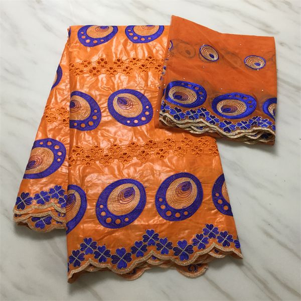 5yards nice looking orange bazin brocade lace fabric african embroidery match 2yards french mesh blouse set pl71193, Black;white
5yards nice looking orange bazin brocade lace fabric african embroidery match 2yards french mesh blouse set pl71193, Black;white