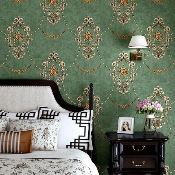 wallpapers american 3d non-woven fabric european-style home living room bedroom luxury retro tv table wallpaper green blue damascus
wallpapers american 3d non-woven fabric european-style home living room bedroom luxury retro tv table wallpaper green blue damascus