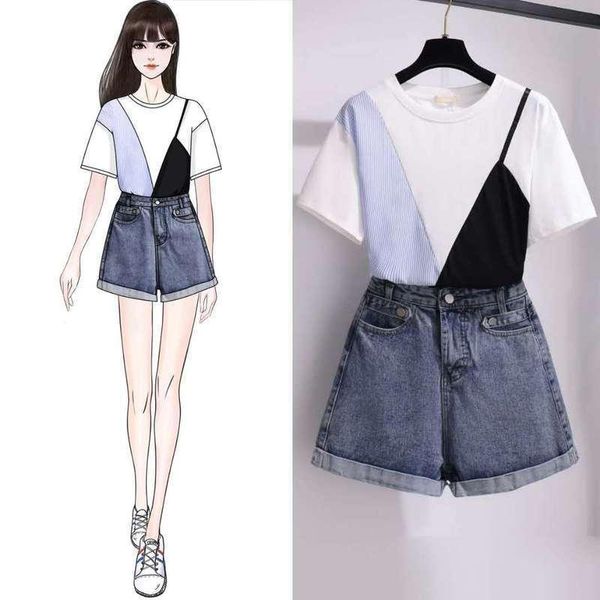 women's tracksuits 2021 summer 2 piece outfits korean style chic t-shirt and shorts set casual cute girl suit women clothes, Gray
women's tracksuits 2021 summer 2 piece outfits korean style chic t-shirt and shorts set casual cute girl suit women clothes, Gray