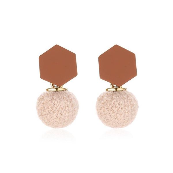 stud style knitting earrings femininity literature and art monochrome ball version of autumn winter plush, Golden;silver
stud style knitting earrings femininity literature and art monochrome ball version of autumn winter plush, Golden;silver