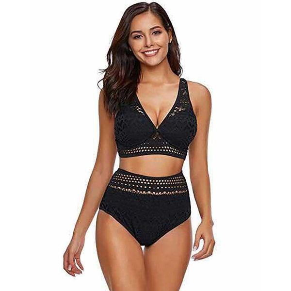 2pcs women lace v neck bra floral hollow out bikini set swimwear high waist sleeveless suit
2pcs women lace v neck bra floral hollow out bikini set swimwear high waist sleeveless suit
