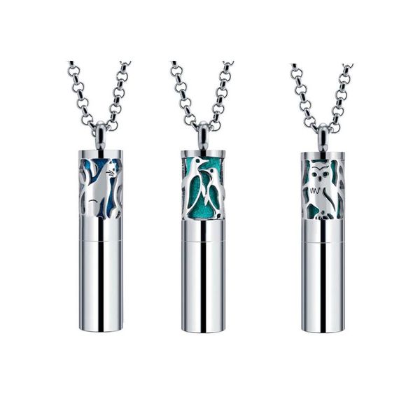 pendant necklaces hollow out cute animal design series round essential oil fragrance diffusion necklace 316l stainless steel gifts, Silver
pendant necklaces hollow out cute animal design series round essential oil fragrance diffusion necklace 316l stainless steel gifts, Silver
