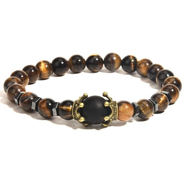 bangle moflo european male fashion luxury antique crown tiger eye stone bead bracelets lapis lazuli bracelet for man, Black
bangle moflo european male fashion luxury antique crown tiger eye stone bead bracelets lapis lazuli bracelet for man, Black