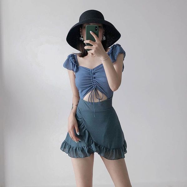swimsuit fused female plus size swimwear 1 piece trendy korean one women lovely swimsuits show thin slim skirt ruffle hollow out
swimsuit fused female plus size swimwear 1 piece trendy korean one women lovely swimsuits show thin slim skirt ruffle hollow out