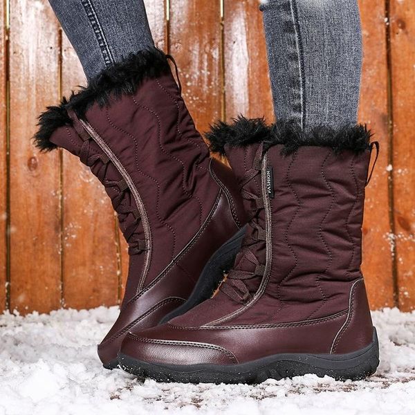 boots snow women's 2021 mid barrel northeast waterproof winter outdoor plush thickening warm ski cotton shoes, Black
boots snow women's 2021 mid barrel northeast waterproof winter outdoor plush thickening warm ski cotton shoes, Black