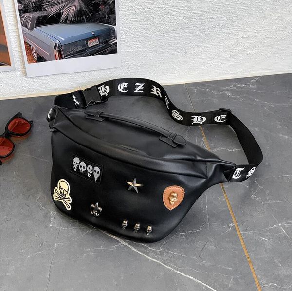 wholesale men handbag street trend rivet punk shoulder bag mens fashion leather chest bags outdoor leisure leatherss back cycling handbags
wholesale men handbag street trend rivet punk shoulder bag mens fashion leather chest bags outdoor leisure leatherss back cycling handbags