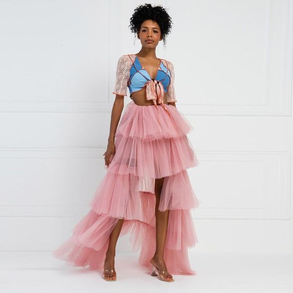 light rose mini tulle skirt high low tiered women tutu skirts pink floor length prom skirt faldas custom made plus size, Black
light rose mini tulle skirt high low tiered women tutu skirts pink floor length prom skirt faldas custom made plus size, Black