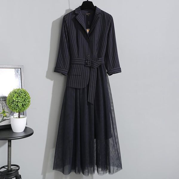 casual dresses women dress 2021 spring summer plus size 4xl mesh stitching fake two pieces, Black;gray
casual dresses women dress 2021 spring summer plus size 4xl mesh stitching fake two pieces, Black;gray