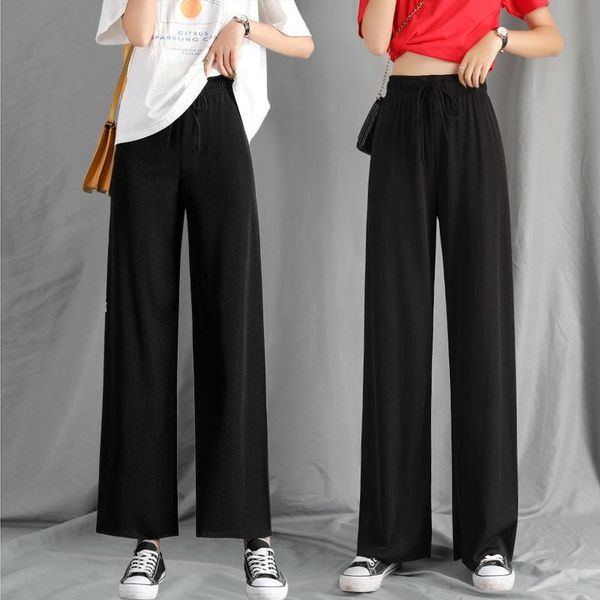 women's pants & capris cusual women spring summer ankle-length loose wide leg elastic high waist oversize black simple comfortable trou, Black;white
women's pants & capris cusual women spring summer ankle-length loose wide leg elastic high waist oversize black simple comfortable trou, Black;white