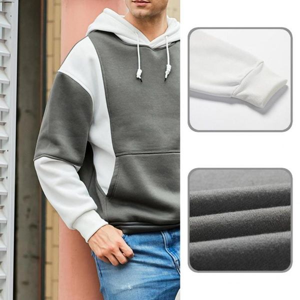 men's sweaters elastic cuff stylish long sleeve men sweatshirt soft skin-friendly for work, White;black
men's sweaters elastic cuff stylish long sleeve men sweatshirt soft skin-friendly for work, White;black