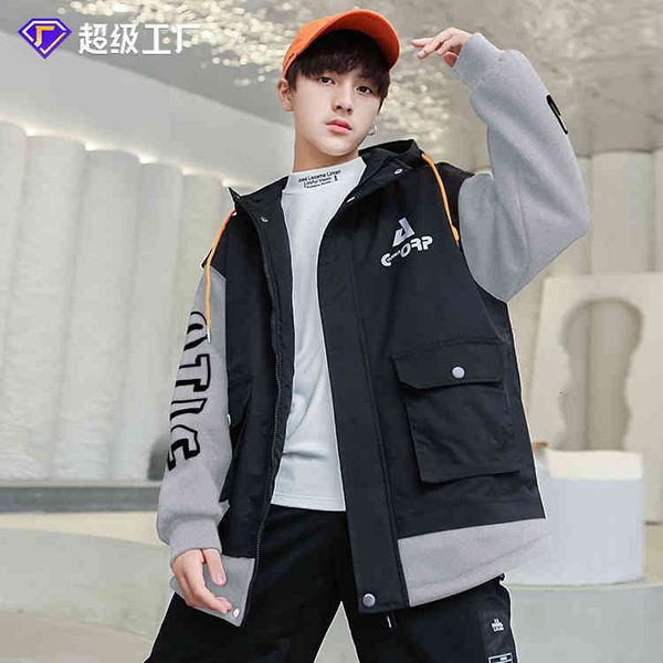 men coat men's jackets 2022 spring coat boys' youth fashion brand cotton jacket print, Black;brown
men coat men's jackets 2022 spring coat boys' youth fashion brand cotton jacket print, Black;brown