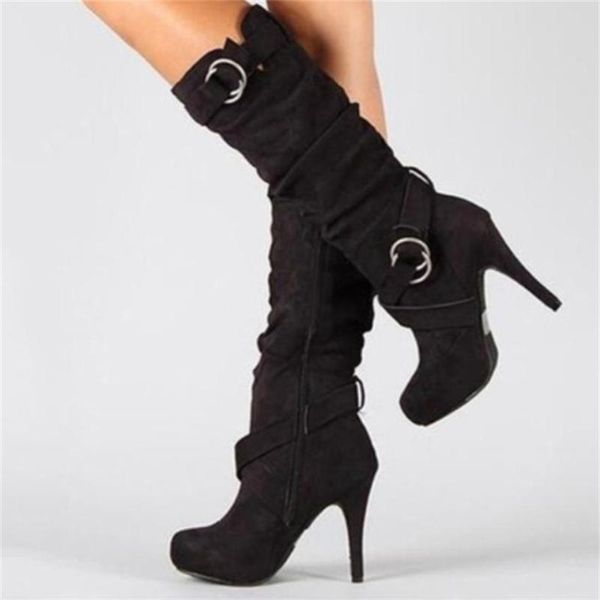 boots female shoes mid calf womens thin high heel autumn winter long strap ladies women botas femininas, Black
boots female shoes mid calf womens thin high heel autumn winter long strap ladies women botas femininas, Black