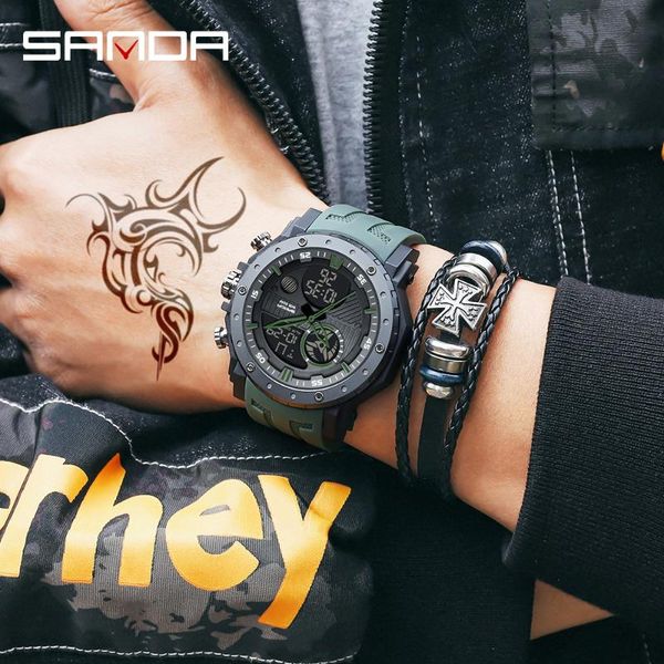 wristwatches sanda chronograph watch men military quartz multifunction waterproof outdoor sports watches for 2021, Slivery;brown
wristwatches sanda chronograph watch men military quartz multifunction waterproof outdoor sports watches for 2021, Slivery;brown