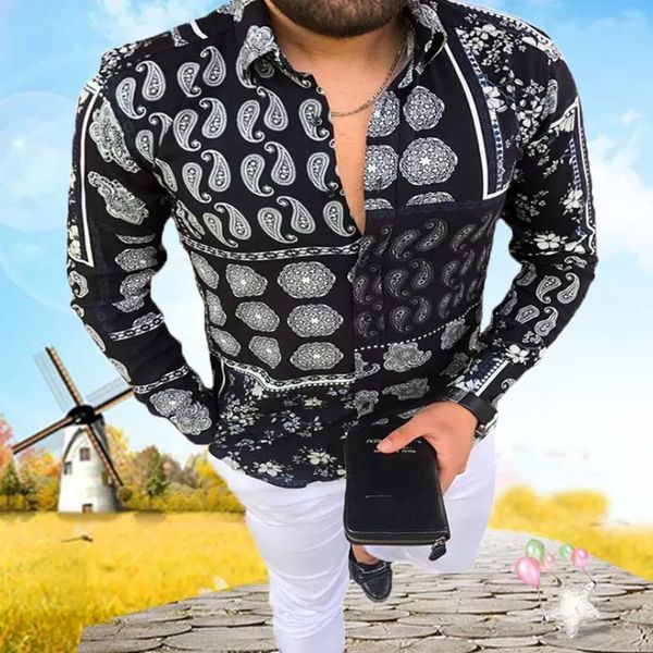 plus sizes 3xl men casual vintage shirts long sleeve fall autumn shirt skinny fit pattern paisley print clothes cardigan blouse, White;black
plus sizes 3xl men casual vintage shirts long sleeve fall autumn shirt skinny fit pattern paisley print clothes cardigan blouse, White;black
