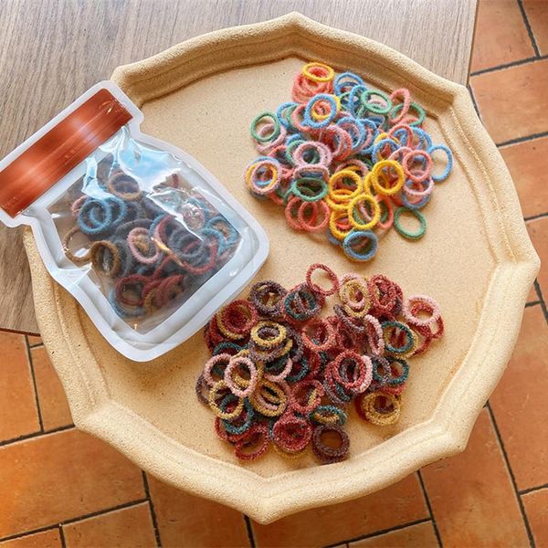 100 pcs korea children's simple basis colorful plush rubber band hair rope headwear fashion sweet girl ponytail hair accessories, Slivery;white
100 pcs korea children's simple basis colorful plush rubber band hair rope headwear fashion sweet girl ponytail hair accessories, Slivery;white