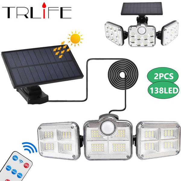 solar lamps 138 led light powerful 40w ip66 waterproof outdoor indoor lamp with 3head motion sensor wide lighting remote control
solar lamps 138 led light powerful 40w ip66 waterproof outdoor indoor lamp with 3head motion sensor wide lighting remote control
