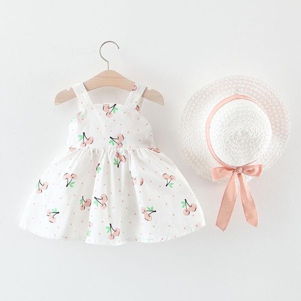 girl's dresses 2pcs baby girl dress cherry printed dress+butterfly-knot hat summer born princess clothes kids, Red;yellow
girl's dresses 2pcs baby girl dress cherry printed dress+butterfly-knot hat summer born princess clothes kids, Red;yellow