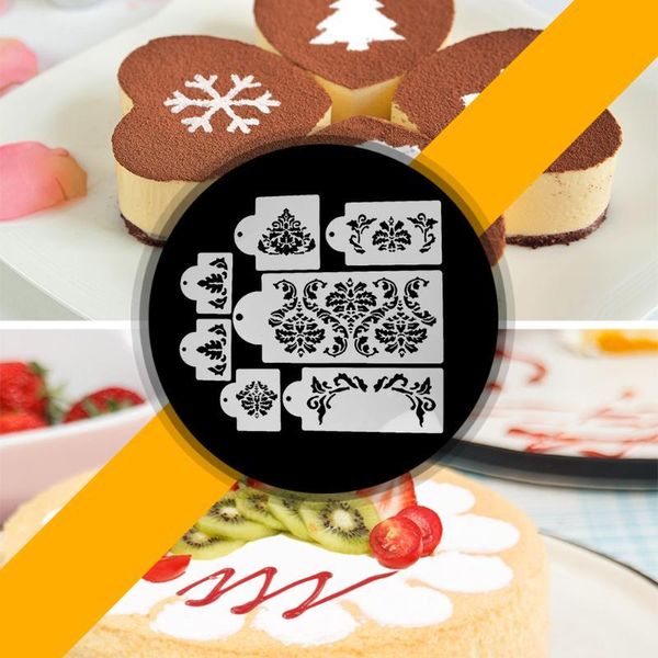 cake tools 7pcs/lot plastic stencil decoration sugar sieve fondant mold template baking accessories
cake tools 7pcs/lot plastic stencil decoration sugar sieve fondant mold template baking accessories