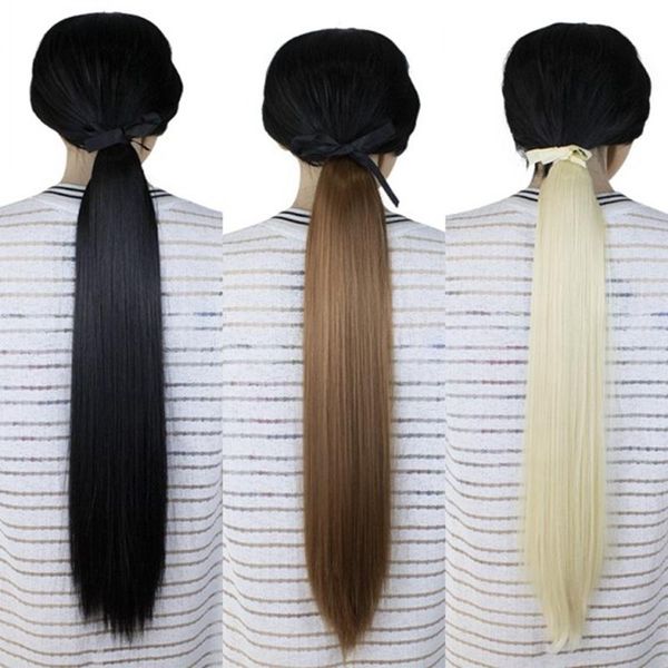 synthetic wigs joy&beauty hair long straight ponytail hairpiece 60cm female clip tail false with hairpins, Black
synthetic wigs joy&beauty hair long straight ponytail hairpiece 60cm female clip tail false with hairpins, Black