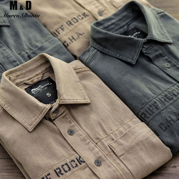 men's casual shirts single breasted 100% cotton shirt business tooling style print denim men autumn slim jacket, White;black
men's casual shirts single breasted 100% cotton shirt business tooling style print denim men autumn slim jacket, White;black