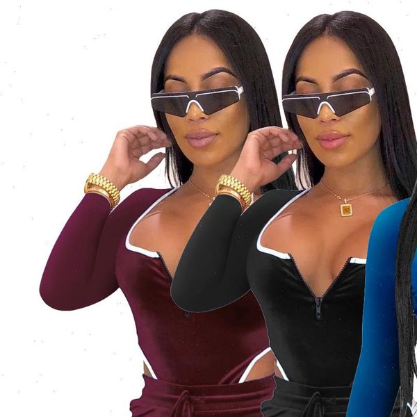 velvet striped one piece jumpsuits women long sleeve cut out rompers bodycon skinny bodysuit autumn winter elegant overalls, Black;white
velvet striped one piece jumpsuits women long sleeve cut out rompers bodycon skinny bodysuit autumn winter elegant overalls, Black;white