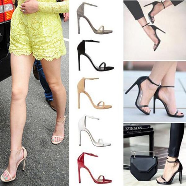 sandals women thin high heel ankle strap buckle open toe female shoes office work party outdoor solid color summer, Black
sandals women thin high heel ankle strap buckle open toe female shoes office work party outdoor solid color summer, Black