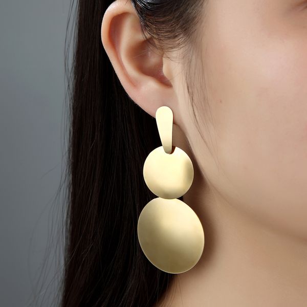 titanium steel gourd shape drop earrings gold color rock hyperbole earrings for women party jewelry gift, Silver
titanium steel gourd shape drop earrings gold color rock hyperbole earrings for women party jewelry gift, Silver