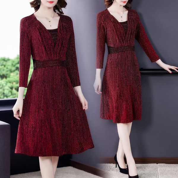 casual dresses women dress autumn 2021 office lady korea style fashion knitting full sleeve patchwork solid v-neck purple wine red, Black;gray
casual dresses women dress autumn 2021 office lady korea style fashion knitting full sleeve patchwork solid v-neck purple wine red, Black;gray