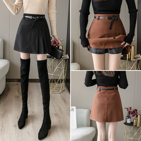 2021 autumn female fashion mini plied waist wool belt pastel goth skirt f1jd, Black
2021 autumn female fashion mini plied waist wool belt pastel goth skirt f1jd, Black